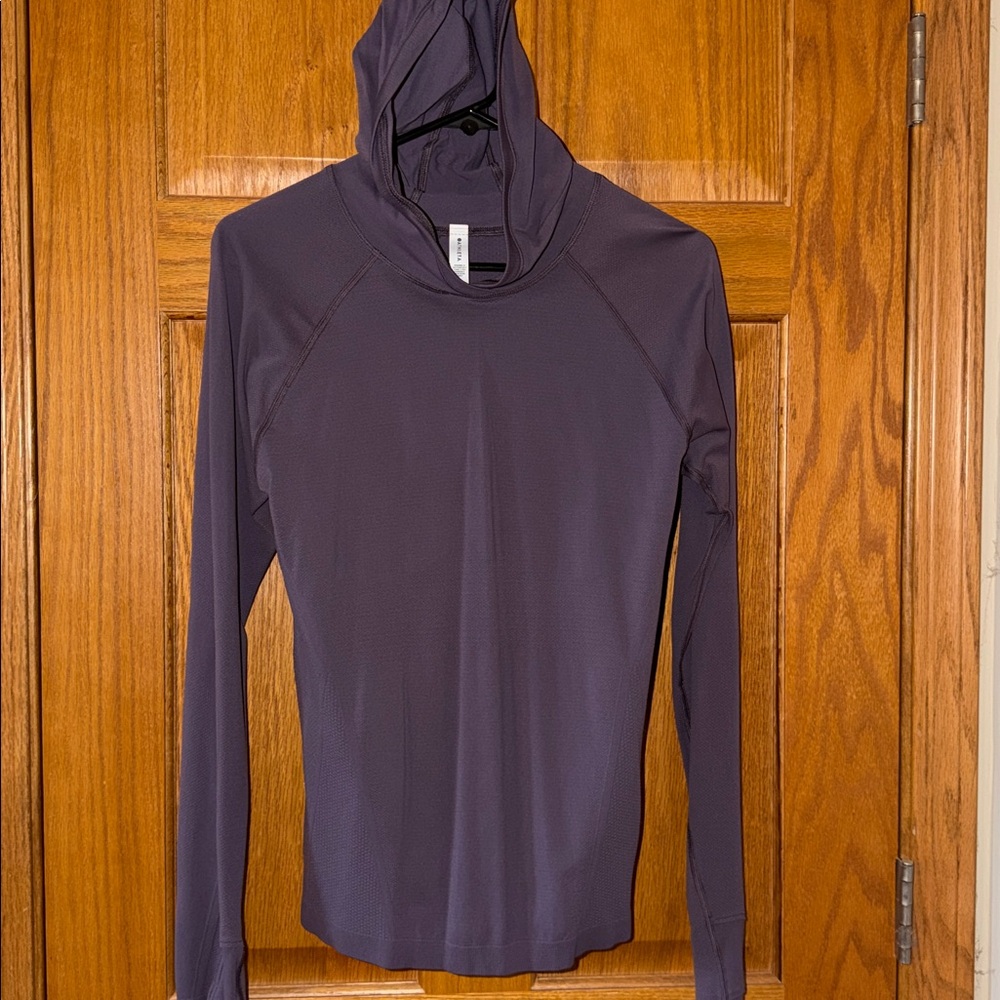 Athleta Soft Plum Performance Hooded Pullover
